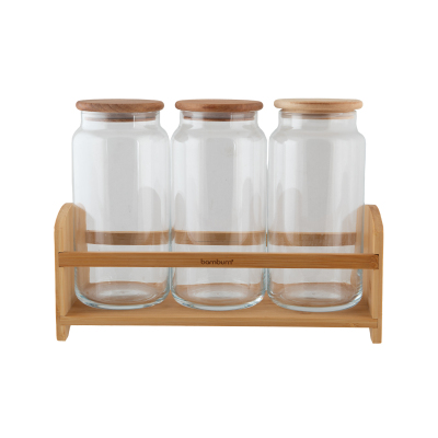 Bambum Bench Plus 4 Parça Standlı Baharat Takımı 1220 ml - 3