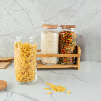 Bambum Bench Plus 4 Parça Standlı Baharat Takımı 1220 ml - 2