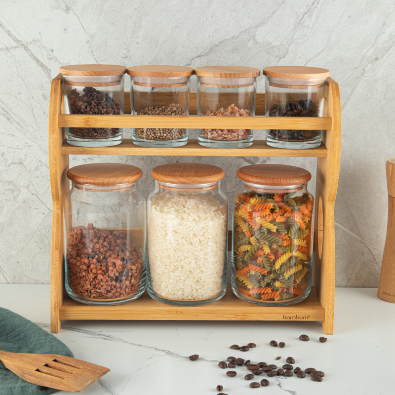 Bambum Bench Plus 8 Parça Standlı Baharat Takımı - 1