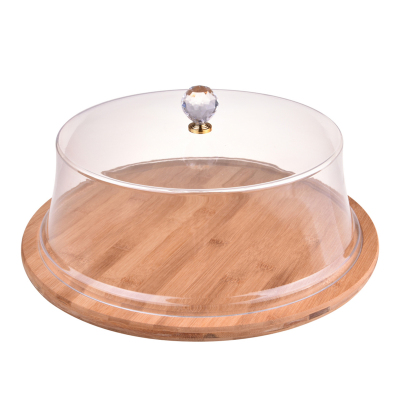 Bambum Carolin Akrilik Kapaklı Kek Fanusu Yuvarlak Küçük - BAMBUM