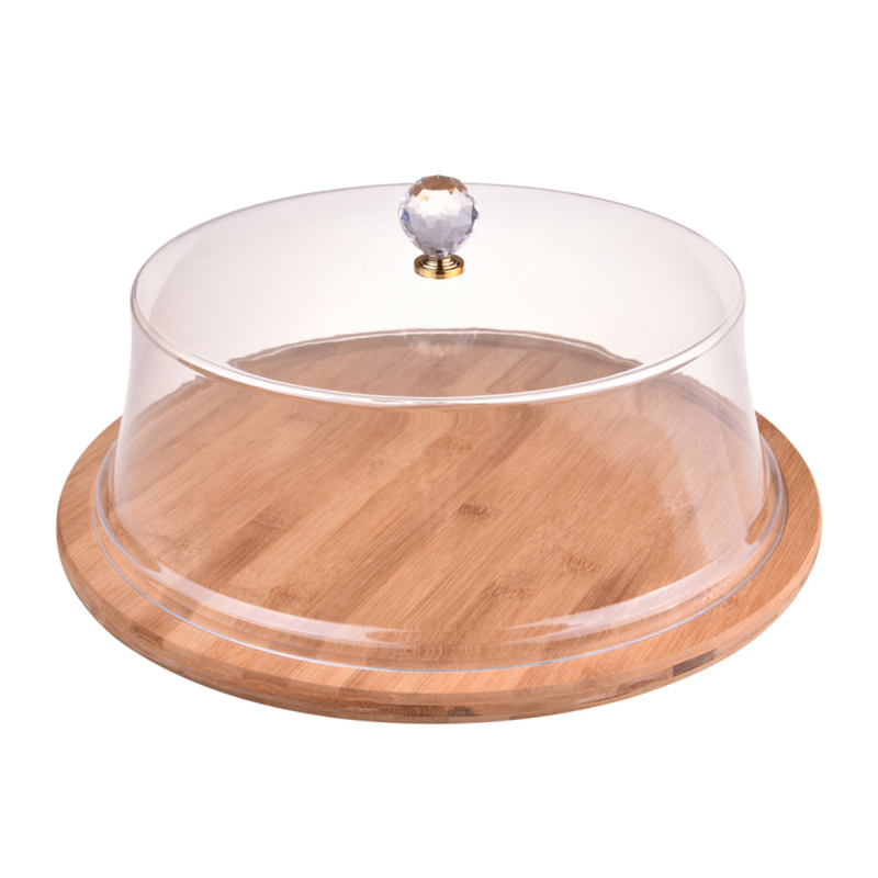 Bambum Carolin Akrilik Kapaklı Kek Fanusu Yuvarlak Küçük - 2