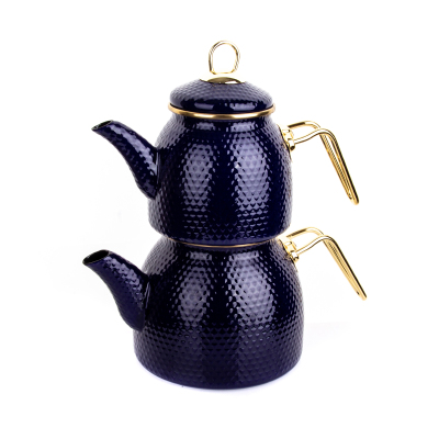 Bambum Crystal Selection Dot Emaye Çaydanlık Lacivert - BAMBUM