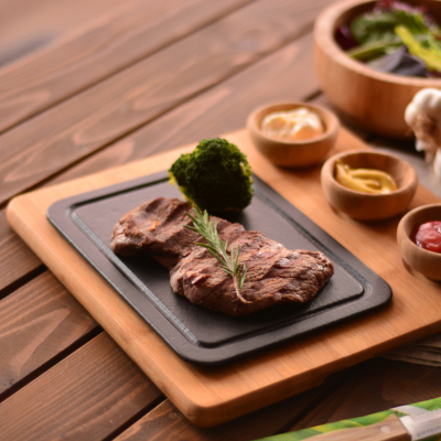 Bambum Durin Bambu Altlıklı Döküm Demir Sunum - BAMBUM