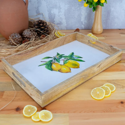 Bambum Kangura Limon Çay Tepsisi Büyük - BAMBUM