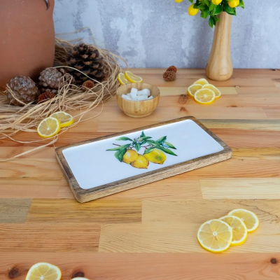 Bambum Kangura Limon Dikdörtgen Tepsi Küçük - BAMBUM