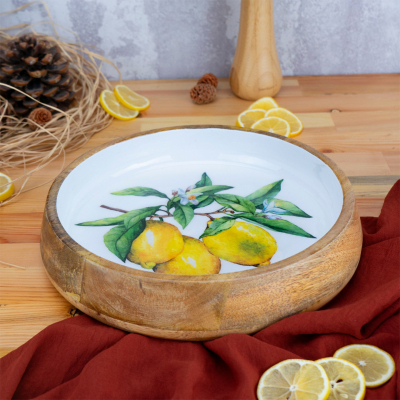 Bambum Kangura Limon Sığ Kase Büyük - BAMBUM