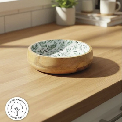 Bambum Kangura Yaprak Sığ Kase Küçük - 2