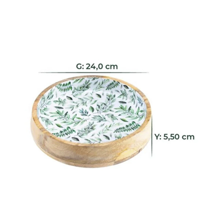 Bambum Kangura Yaprak Sığ Kase Küçük - 3