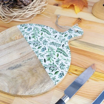 Bambum Kangura Yuvarlak Kesme ve Sunum Tahtası - BAMBUM