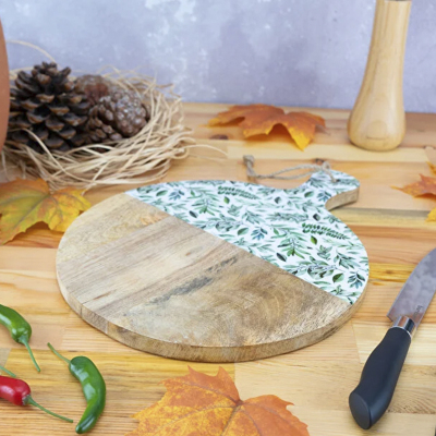 Bambum Kangura Yuvarlak Kesme ve Sunum Tahtası - 2