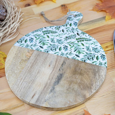 Bambum Kangura Yuvarlak Kesme ve Sunum Tahtası - 3