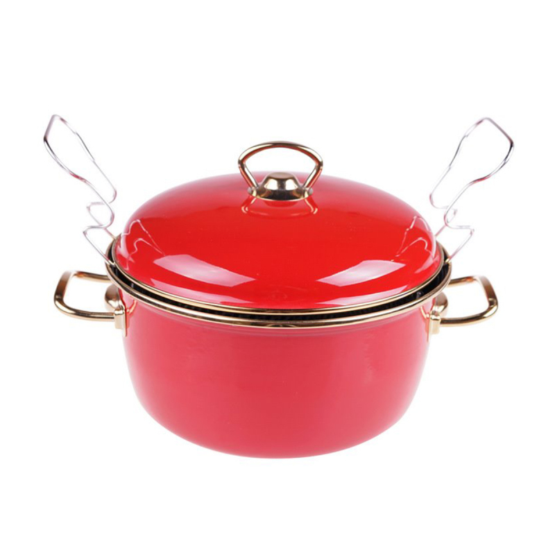 Bambum Kayra Kızartma Tenceresı Kırmızı 22Cm - 1