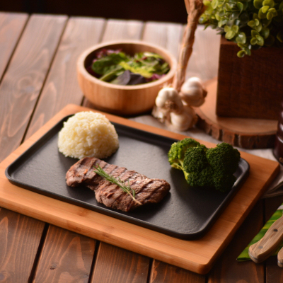 Bambum Kili Bambu Altlıklı Döküm Demir Sunum - BAMBUM