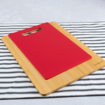 Bambum Leona İkili Kesme Tahtası Kırmızı - 3