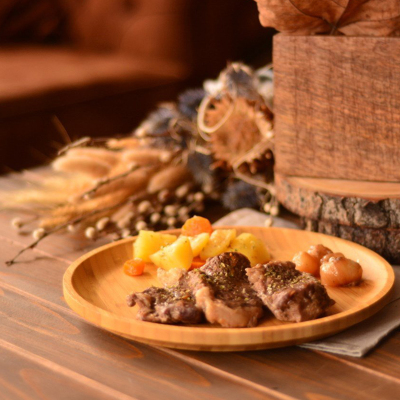 Bambum Penne Yuvarlak Tabak 25 cm - 2