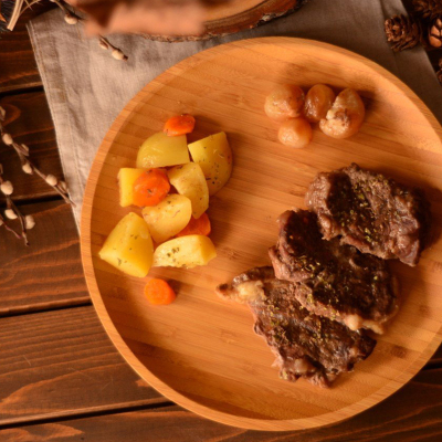 Bambum Penne Yuvarlak Tabak 25 cm - 3