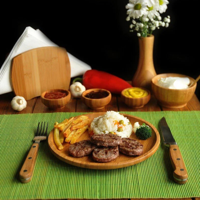 Bambum Penne Yuvarlak Tabak 28 cm - 2