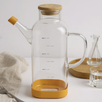 Bambum Petto Bambu Kapaklı Yağdanlık 800 ml - 1