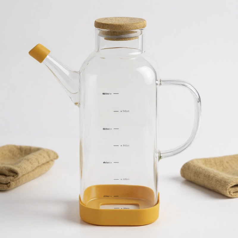 Bambum Petto Bambu Kapaklı Yağdanlık 800 ml - 2