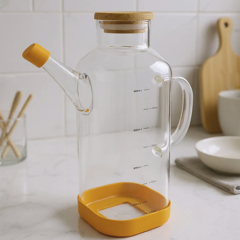 Bambum Petto Bambu Kapaklı Yağdanlık 800 ml - 6