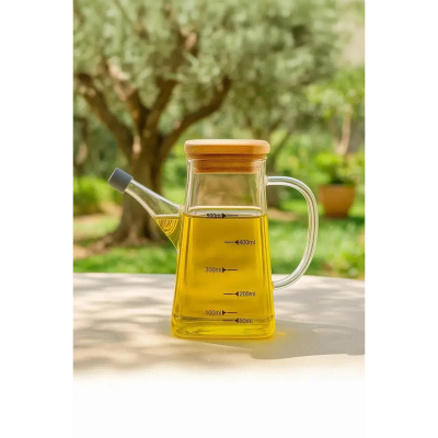 Bambum Rafa Bambu Kapaklı Yağdanlık 550 ml - 2