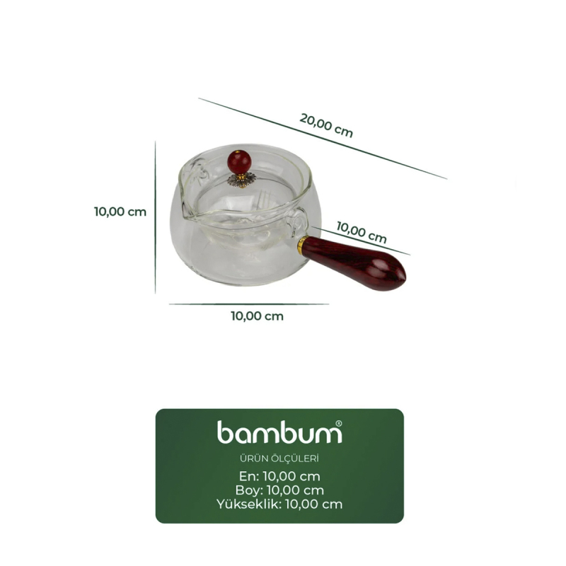 Bambum Shen Ahşap Cam Demlik - 3