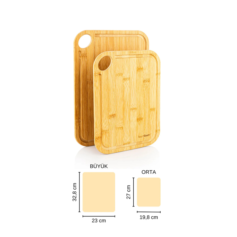 Bambum Talon İkili Kesme Tahtası - 5