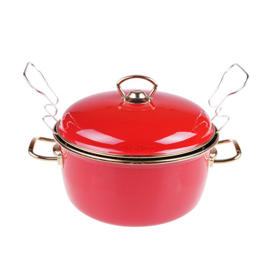 Bambum Taşev Regalo Kızartma Tencere & Çaydanlık Set Kırmızı - BAMBUM