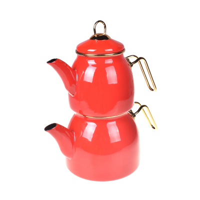 Bambum Taşev Sultan Çaydanlık Takımı Kırmızı - TAŞEV