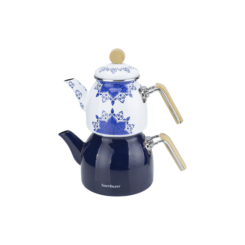 Bambum Taşev Unique Emaye Çaydanlık Lacivert - 2