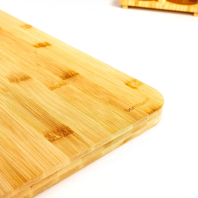 Bambum Zoe Çelik Kulplu Kesme Tahtası Dikdörtgen 38 cm - 3