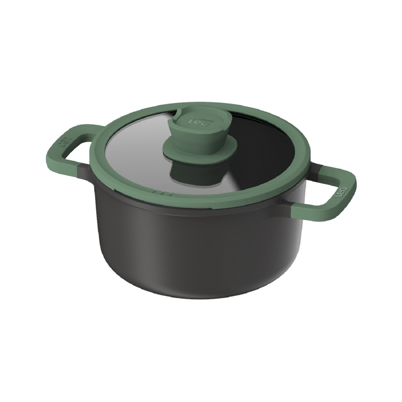 Berghoff Leo-Green Cast Alüminyum tencere 24 cm - 1