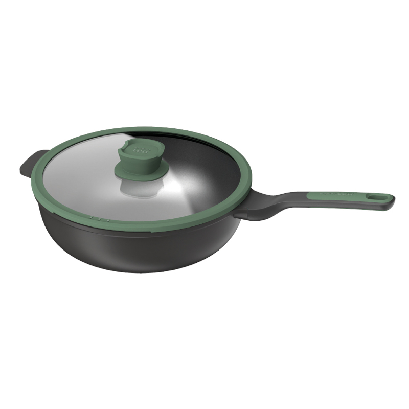 Berghoff Leo-Green Cast Alüminyum Wok Tava 28 cm - 1