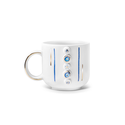 Canarels Nazar Boncuklu-Çizgili Kupa 350 ml - 2