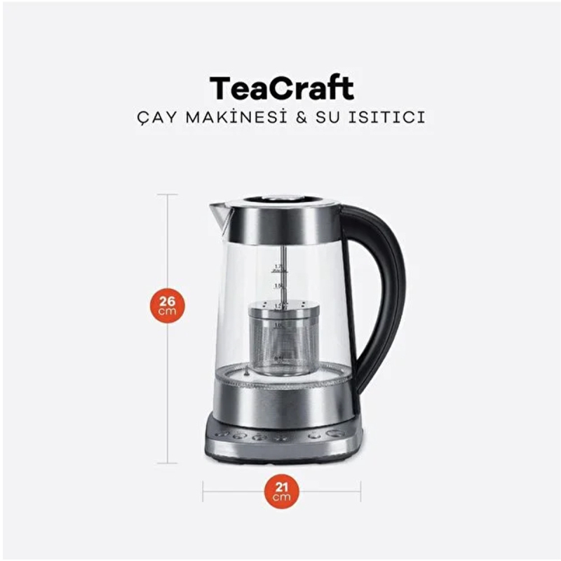 Dexart Tea Craft Kettle & Çay Makinası 1.7 L - 2