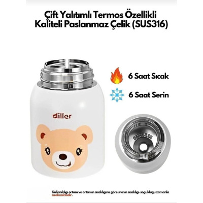 Diller Çelik Termos Yeşil 300 ml - 2