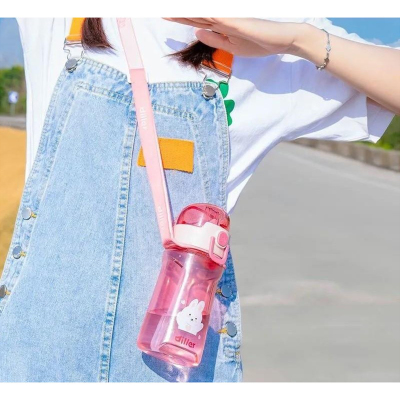 Diller Tritan Pipetli Çocuk Matara Pembe 550 ml - 2