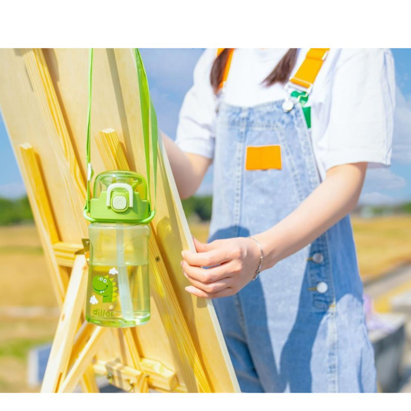 Diller Tritan Pipetli Çocuk Matara Yeşil 550 ml - 2