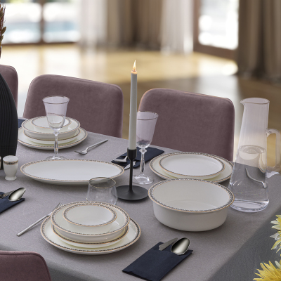 Evaliza Alaia 60 Parça 12 Kişilik Yemek Takımı - 1