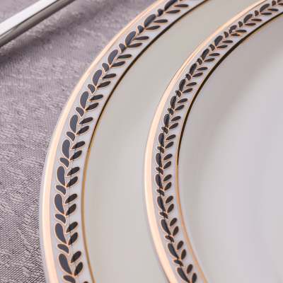 Evaliza Alaia Black Gold 60 Parça 12 Kişilik Yemek Takımı - 4