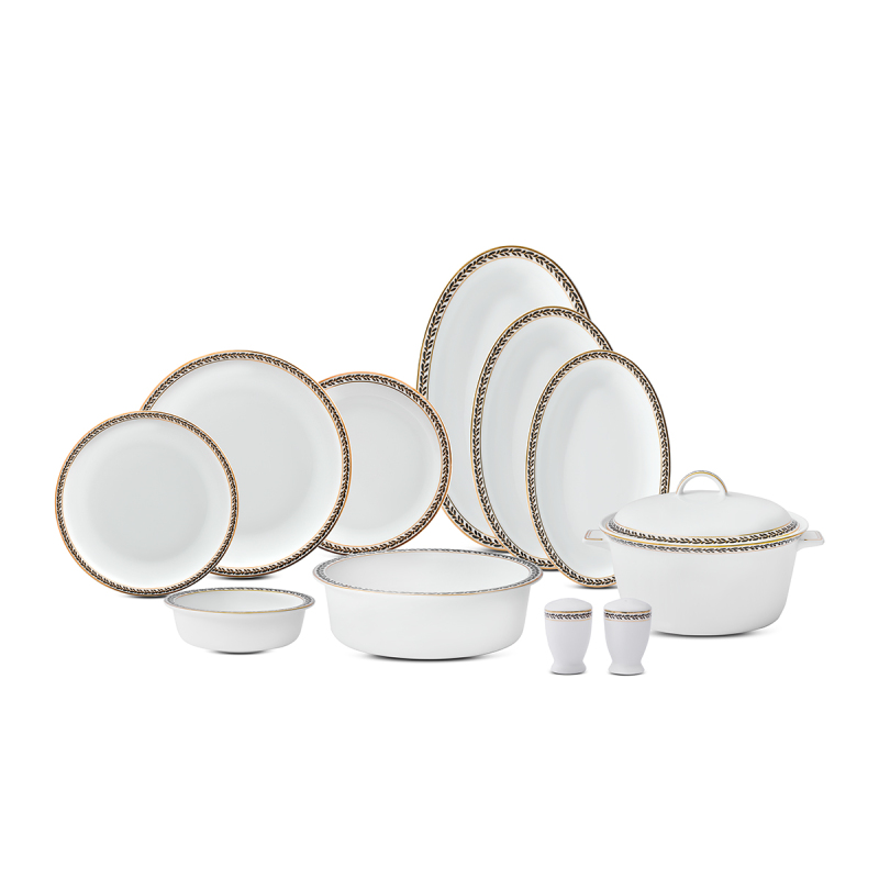 Evaliza Alaia Black Gold 60 Parça 12 Kişilik Yemek Takımı - 5