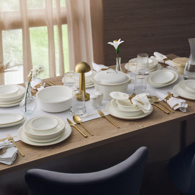 Evaliza Alaia Stella 60 Parça 12 Kişilik Yemek Takımı - EVALIZA