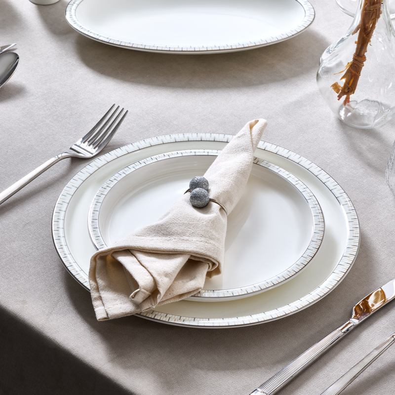 Evaliza Alaia Stella Platin 60 Parça 12 Kişilik Yemek Takımı - 3