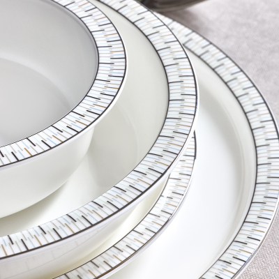 Evaliza Alaia Stella Platin 60 Parça 12 Kişilik Yemek Takımı - 5