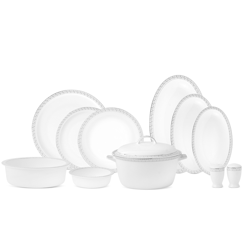 Evaliza Alaia Stella Platin 60 Parça 12 Kişilik Yemek Takımı - 6