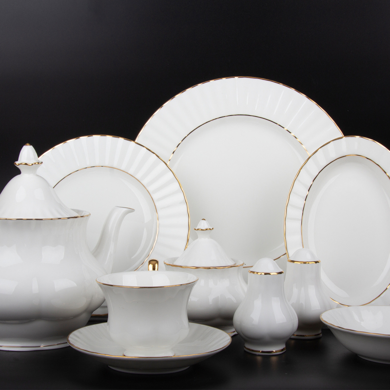 Evaliza Altın Rim Kahvaltı Takım 36 Parça - 1