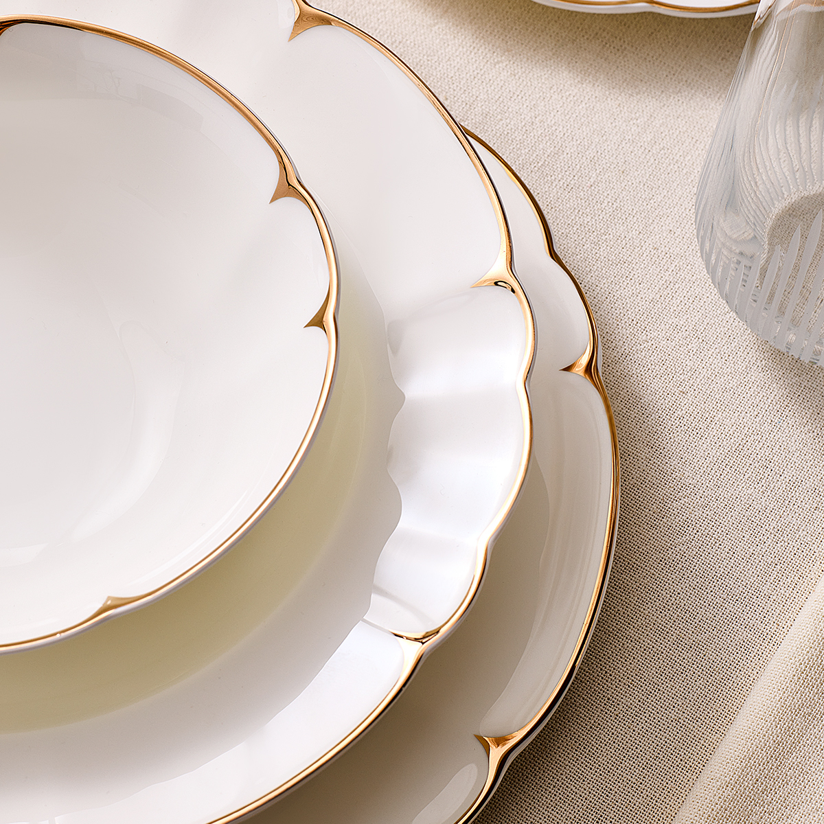 Evaliza Aruna 60 Parça 12 Kişilik Yemek Takımı | Gallery Crystal