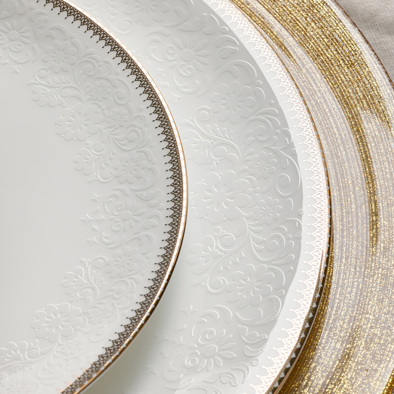 Evaliza Buckhingam Gold 60 Parça 12 Kişilik Yemek Takımı - 5