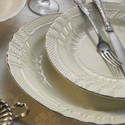 Evaliza Caserta Platin 60 Parça 12 Kişilik Yemek Takımı - EVALIZA