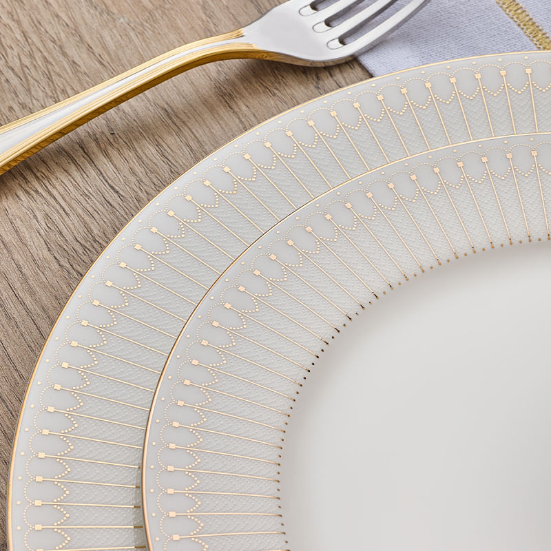 Evaliza Charm Gold 60 Parça 12 Kişilik Yemek Takımı - 5